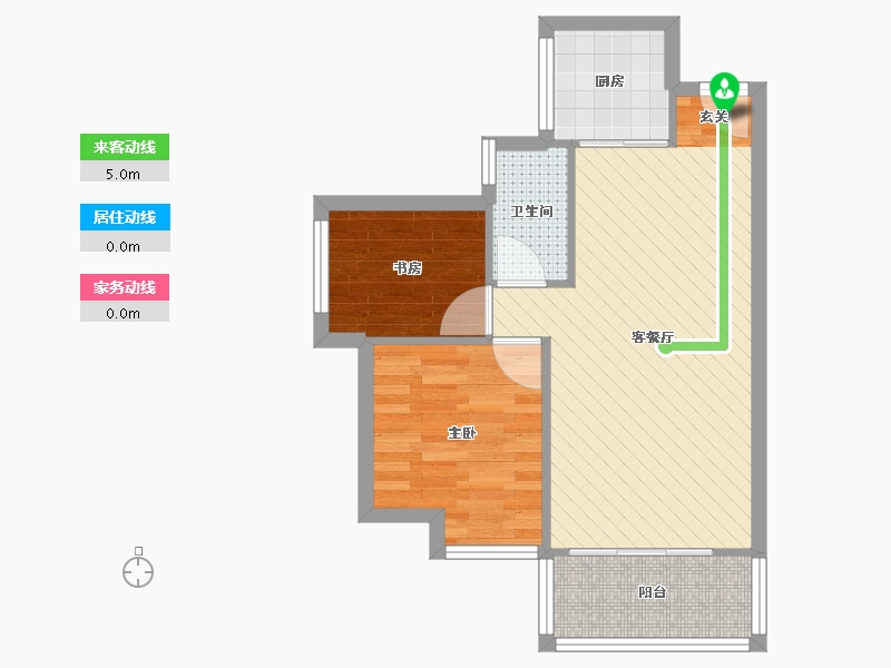 广东省-深圳市-莱蒙水榭春天-52.82-户型库-动静线