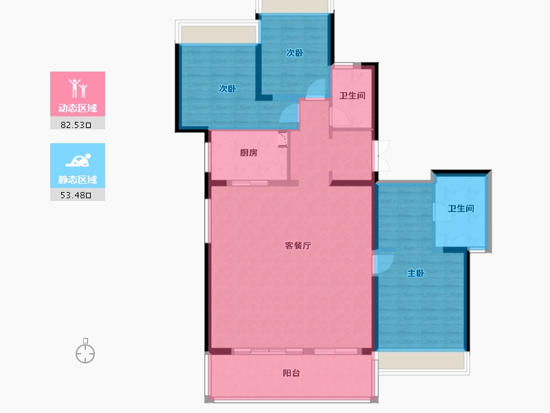 湖北省-武汉市-保利军运村-123.56-户型库-动静分区