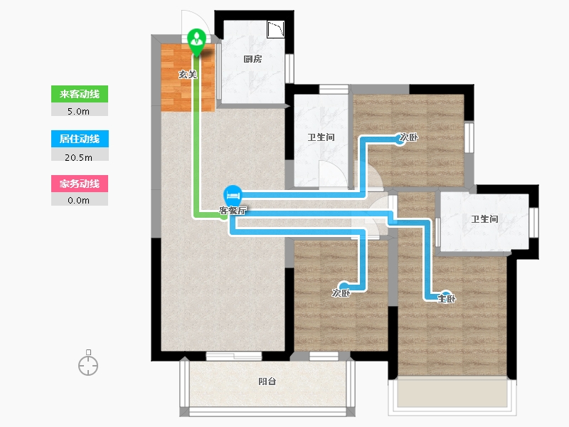 广西壮族自治区-南宁市-印象愉景湾-72.48-户型库-动静线