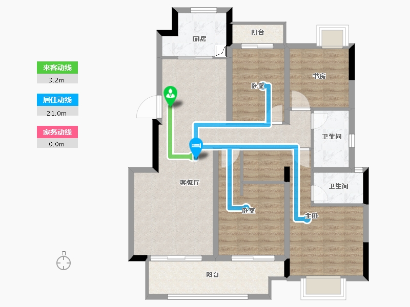 江西省-南昌市-华邦观湖别院-98.43-户型库-动静线