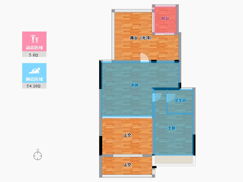 浙江省-绍兴市-滨湖里-98.00-户型库-动静分区