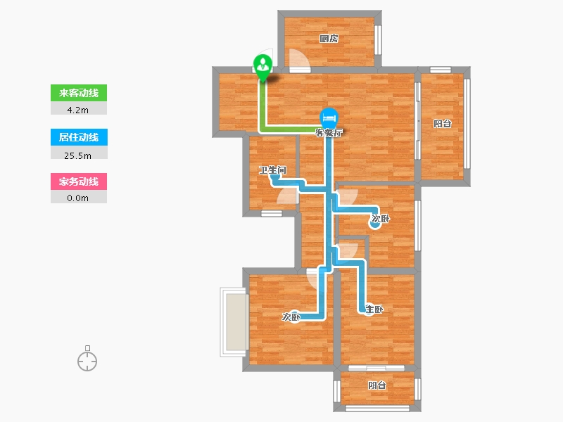 湖南省-衡阳市-同安福龙湾-80.63-户型库-动静线