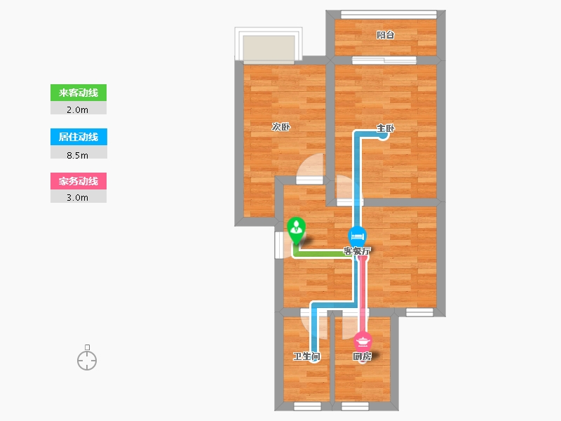 江苏省-南通市-绿杨新村-47.18-户型库-动静线