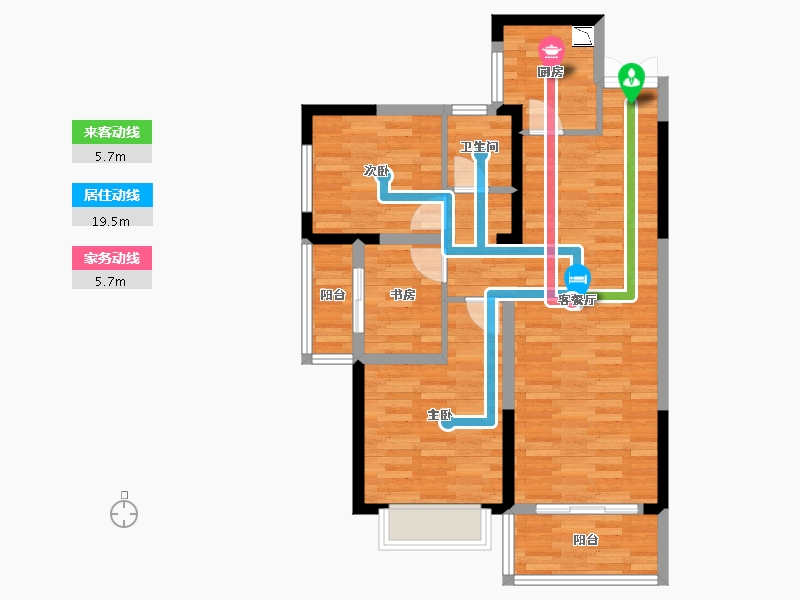 湖南省-长沙市-永宏万家里-75.23-户型库-动静线