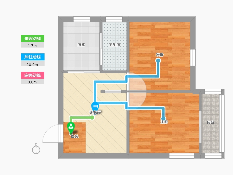 上海-上海市-金浦小区(浦建路)-39.09-户型库-动静线