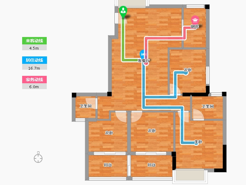 福建省-三明市-康城嘉园-92.26-户型库-动静线