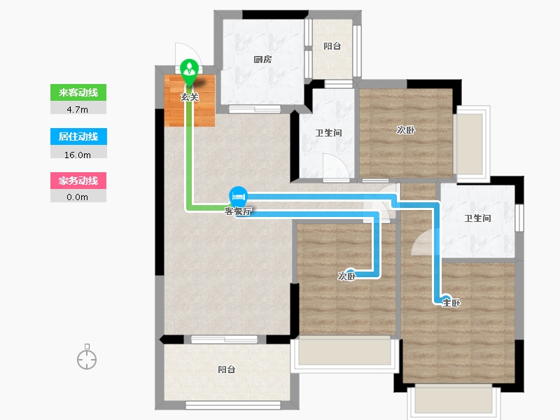 四川省-成都市-恒大牧云天峰-83.28-户型库-动静线