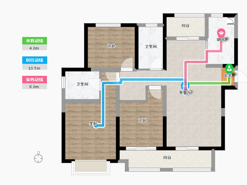 江苏省-南通市-欣乐城-100.00-户型库-动静线