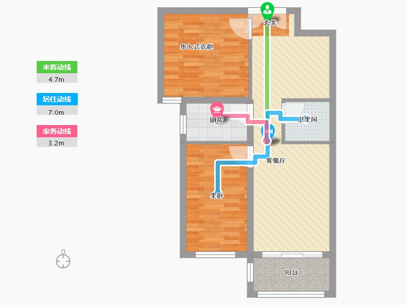 河北省-邯郸市-兆通华苑-57.51-户型库-动静线