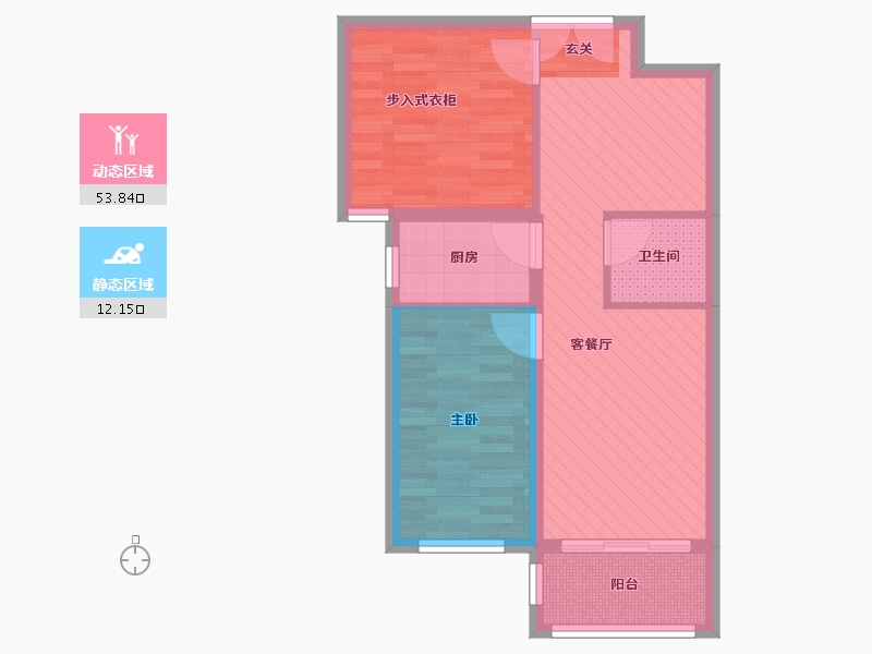 河北省-邯郸市-兆通华苑-57.51-户型库-动静分区