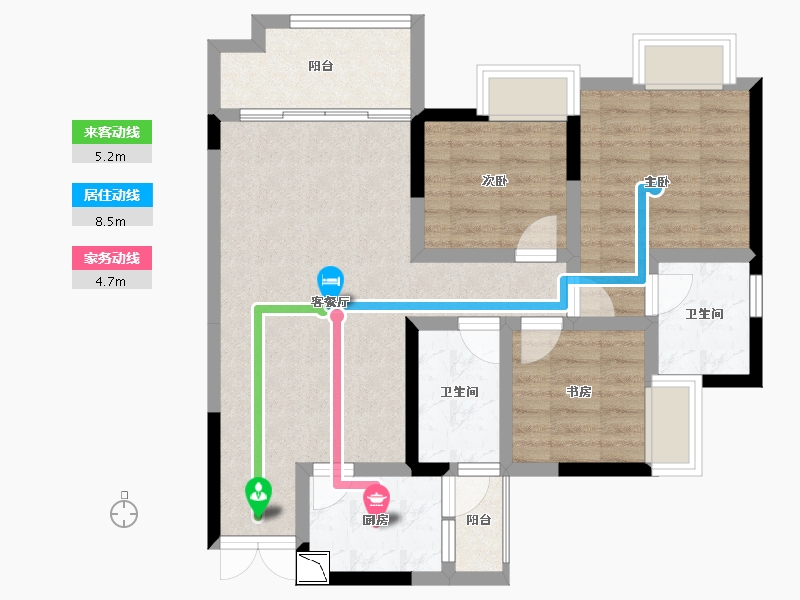 四川省-德阳市-江岸铭座-75.80-户型库-动静线