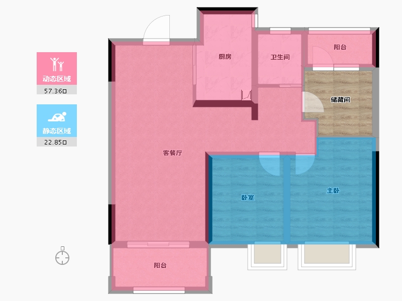 江西省-南昌市-华邦观湖别院-77.31-户型库-动静分区