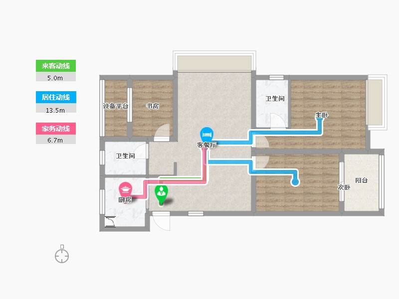 浙江省-宁波市-中旅城-87.01-户型库-动静线