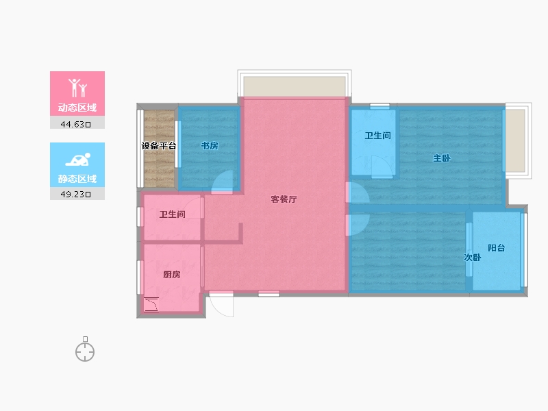 浙江省-宁波市-中旅城-87.01-户型库-动静分区