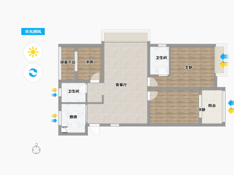 浙江省-宁波市-中旅城-87.01-户型库-采光通风