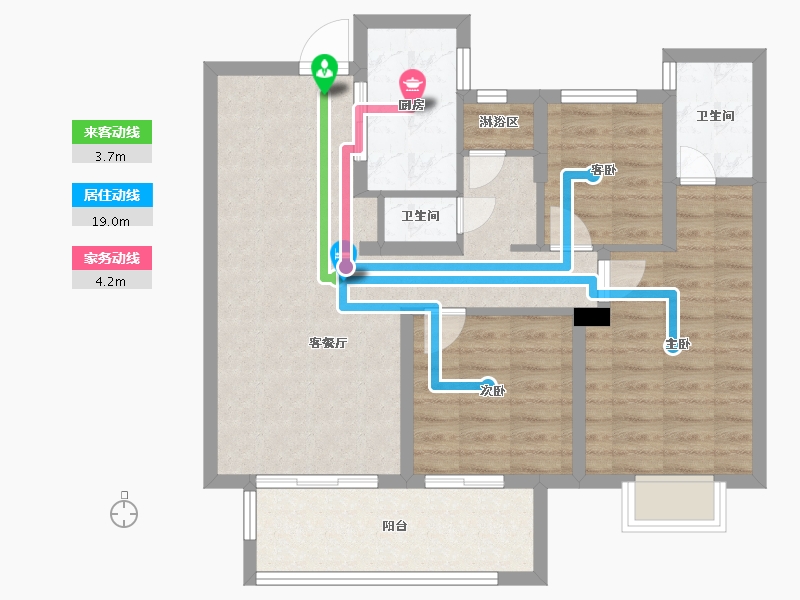 江西省-南昌市-保利梧桐语-81.79-户型库-动静线