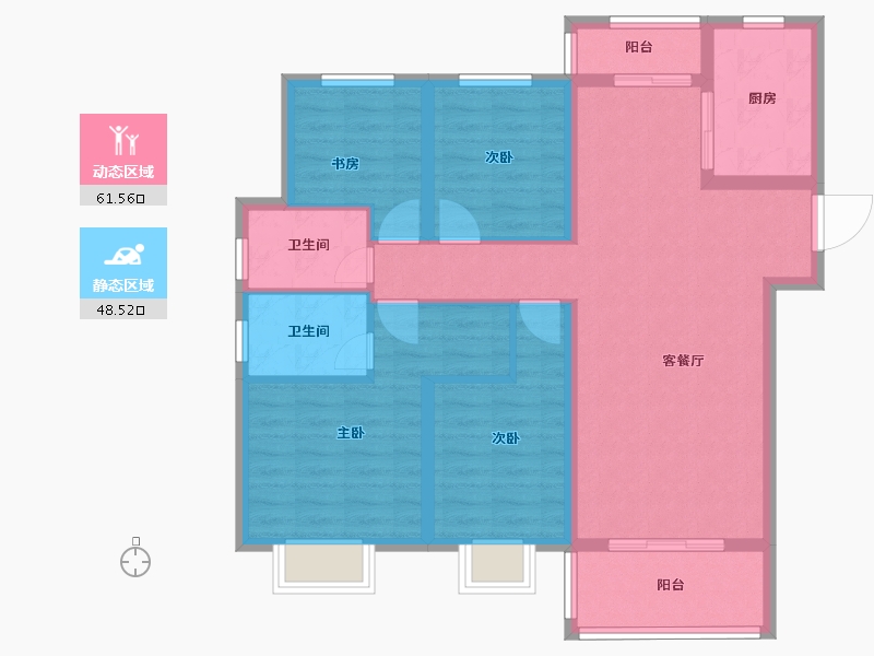 江西省-南昌市-保利梧桐语-98.13-户型库-动静分区