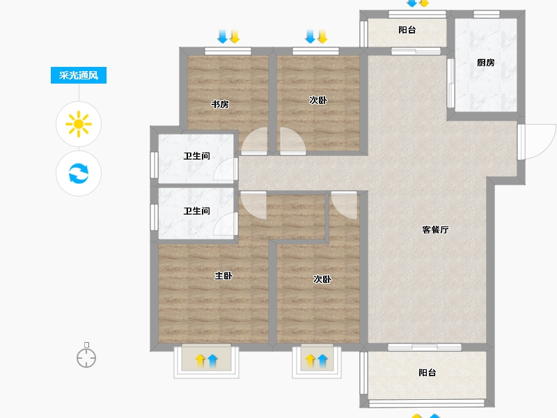 江西省-南昌市-保利梧桐语-98.13-户型库-采光通风