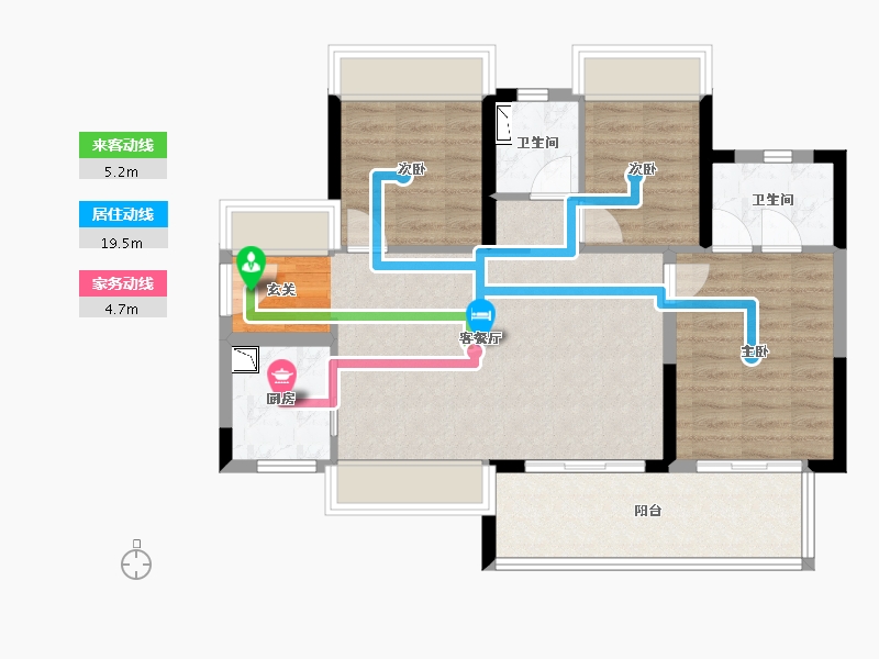 广东省-惠州市-泰丰枫林岸花园-78.82-户型库-动静线