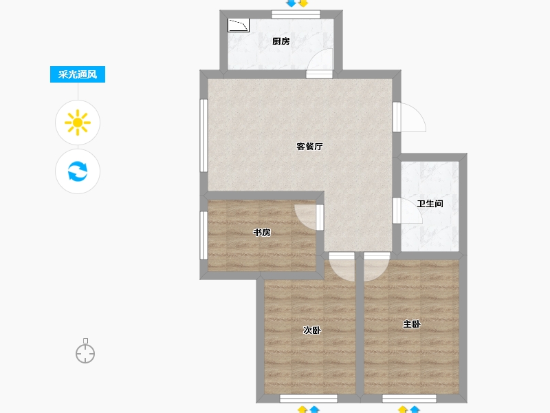 辽宁省-沈阳市-汇置尚都-62.13-户型库-采光通风