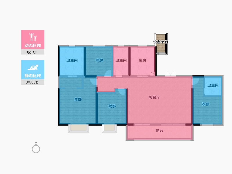 江西省-南昌市-东投新力樘悦-148.06-户型库-动静分区