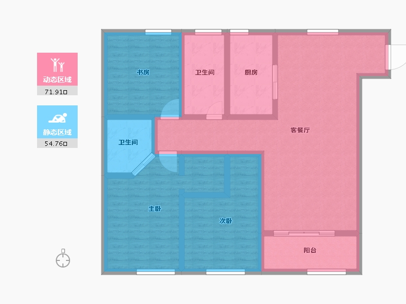 江西省-南昌市-金色广场-112.73-户型库-动静分区