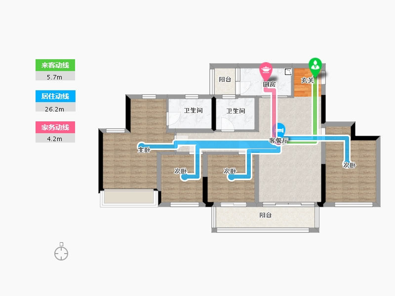 重庆-重庆市-金科禹洲府-98.05-户型库-动静线