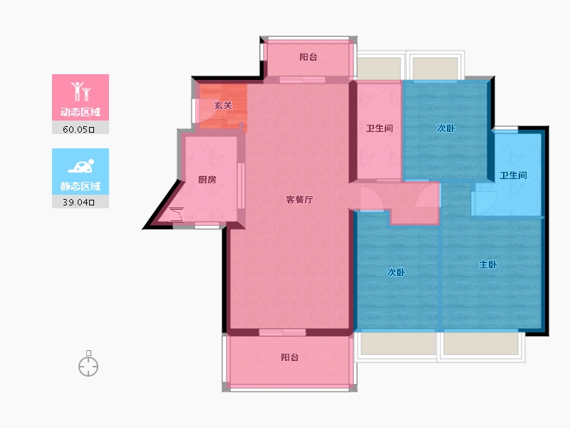 广东省-湛江市-华邦・�h珑湾-88.01-户型库-动静分区