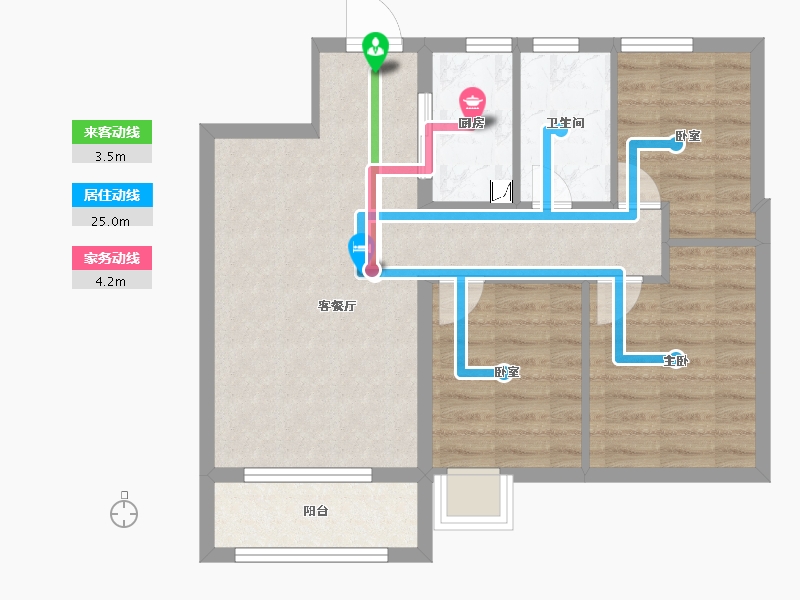 江西省-南昌市-慧谷智立方-66.79-户型库-动静线