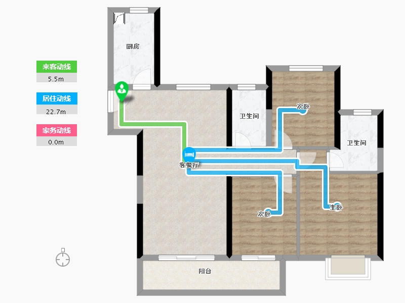 江西省-南昌市-保利华章香颂-88.12-户型库-动静线