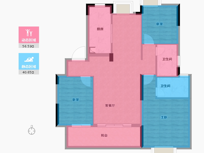 江西省-南昌市-美的花湾城-87.47-户型库-动静分区