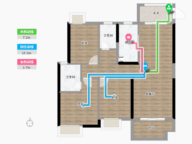 江西省-南昌市-美的花湾城-89.66-户型库-动静线