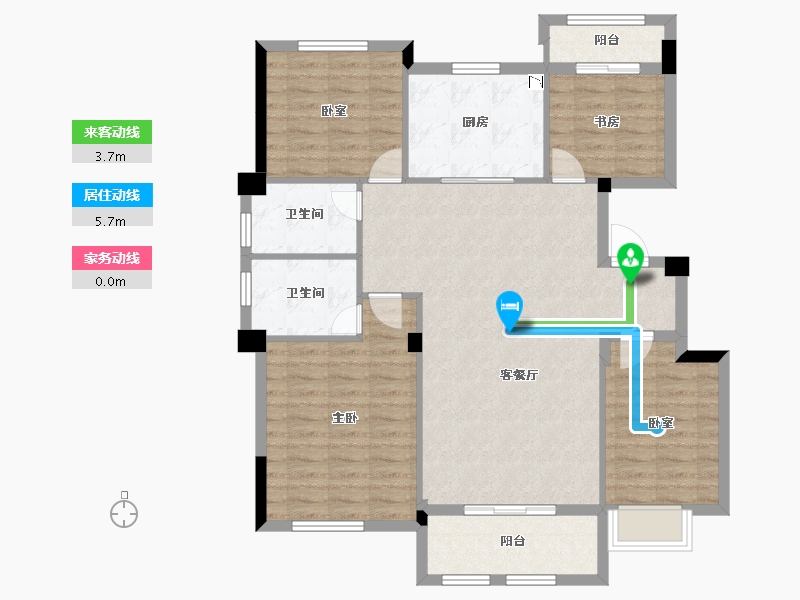 江西省-九江市-托斯卡纳小镇-106.61-户型库-动静线