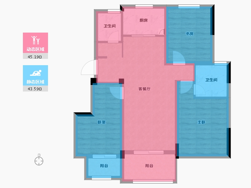 江西省-九江市-托斯卡纳小镇-78.62-户型库-动静分区