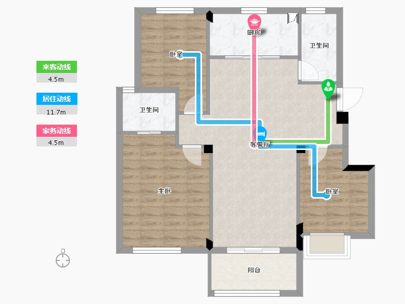 江西省-九江市-托斯卡纳小镇-87.63-户型库-动静线