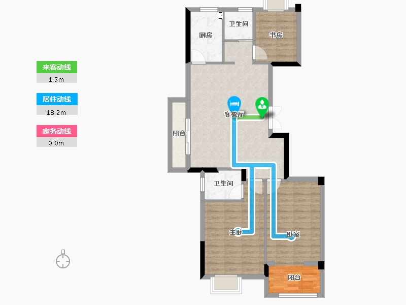 江西省-九江市-国豪美庐湾-85.93-户型库-动静线