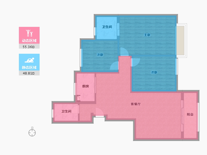 河南省-开封市-伟宏天境-93.55-户型库-动静分区