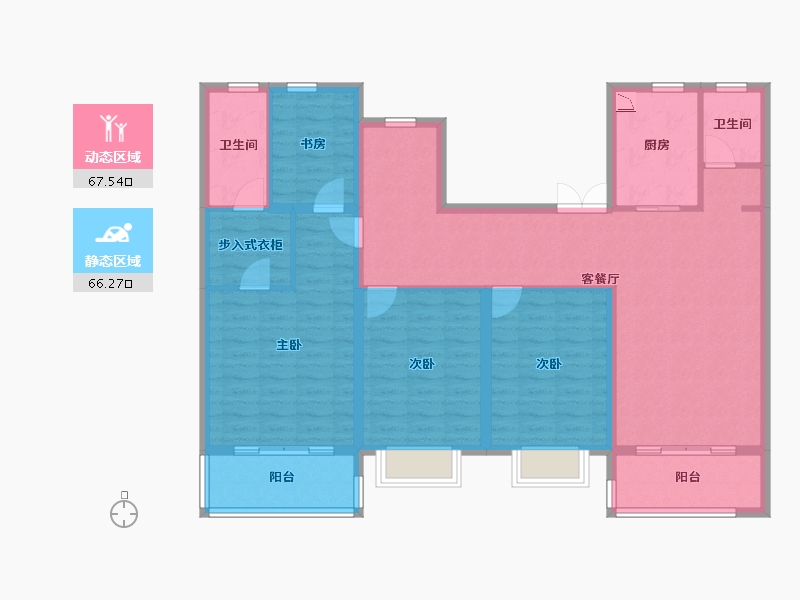 江苏省-无锡市-保利吴樾东方-119.99-户型库-动静分区