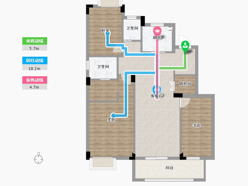 江西省-九江市-国豪美庐湾-105.35-户型库-动静线