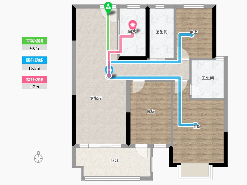 江西省-九江市-东投・太阳城-88.20-户型库-动静线