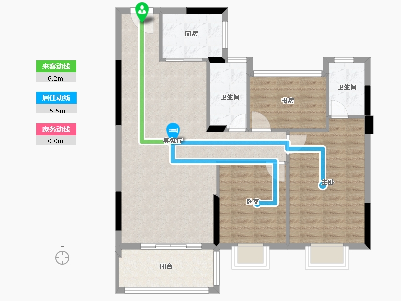 江西省-九江市-君悦府-86.59-户型库-动静线