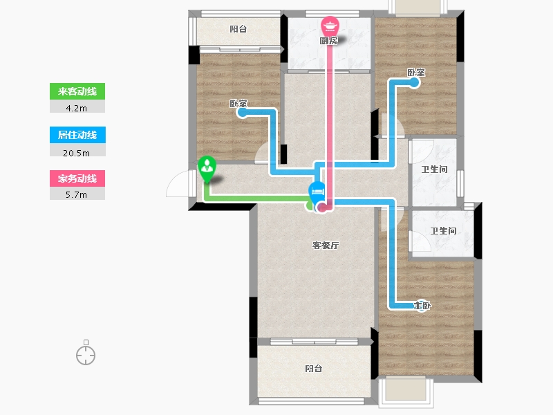 江西省-九江市-君悦府-95.46-户型库-动静线