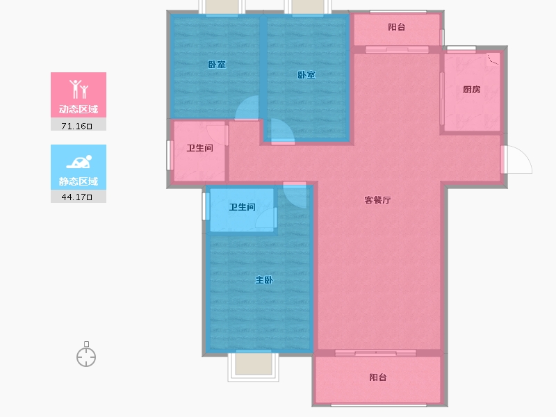 江西省-九江市-晨光・博学府-104.03-户型库-动静分区