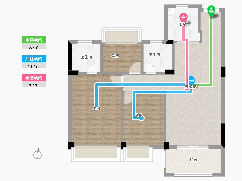 浙江省-衢州市-志城・上东府-78.43-户型库-动静线