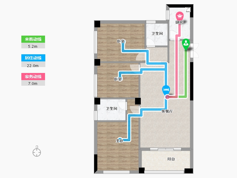 浙江省-衢州市-润城・梅林印象-89.06-户型库-动静线