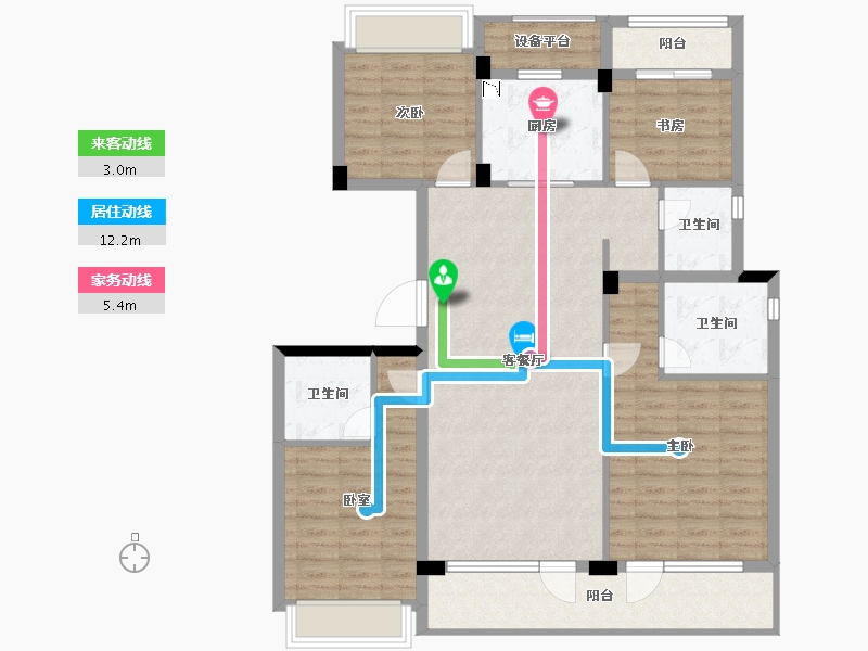 浙江省-衢州市-云澜府-117.35-户型库-动静线