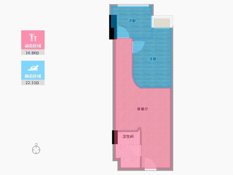 江苏省-南京市-武夷绿洲商业广场-53.00-户型库-动静分区