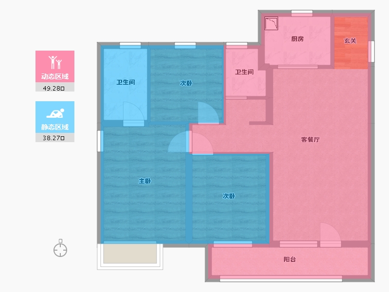 山东省-青岛市-西海岸・创新科技城-77.36-户型库-动静分区