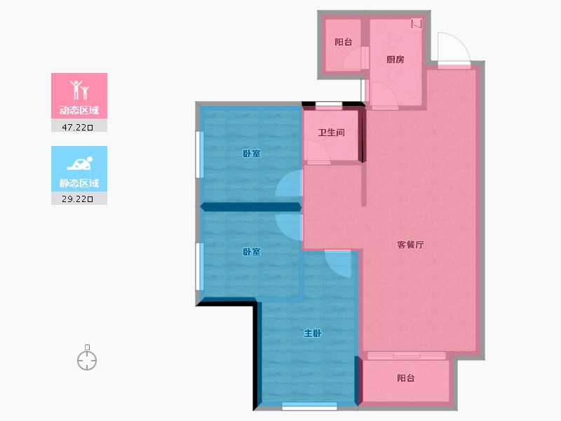 四川省-南充市-天誉.锦樾-68.00-户型库-动静分区