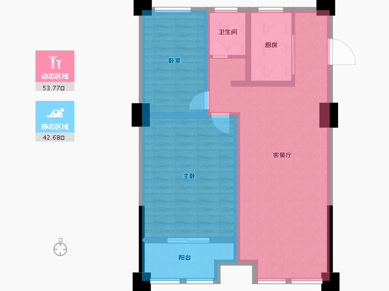 安徽省-宿州市-凤鸣广场-85.71-户型库-动静分区